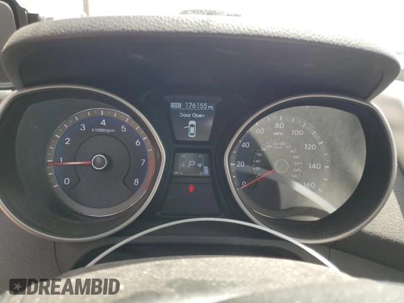 2013 Hyundai Elantra with VIN KMHD35LE2DU102942, listed as a Copart auction lot 54381795 with 176,155 mi miles and Non repairable. Bid and sale history available at DreamBid. Image 9.