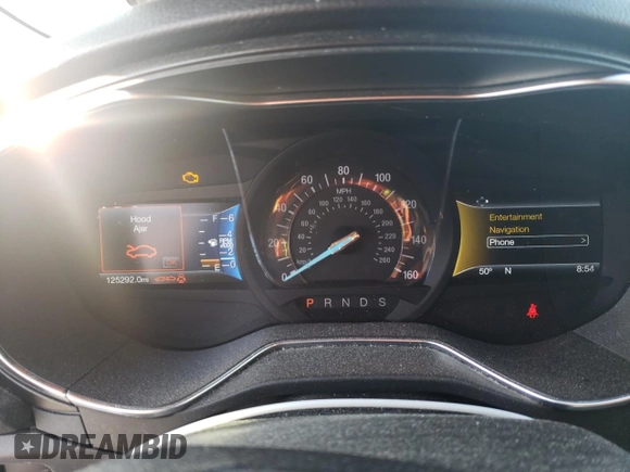 2017 Ford Fusion Titanium with VIN 3FA6P0K92HR335392, listed as a Copart auction lot 47507844 with 125,292 mi miles and Salvage Title. Bid and sale history available at carsss.com. Image 9.