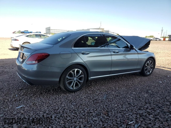 2016 Mercedes-Benz C 300 with VIN 55SWF4JB7GU109002, listed as a Copart auction lot 58001245 with 109,289 mi miles and Salvage title. Bid and sale history available at DreamBid. Image 3.