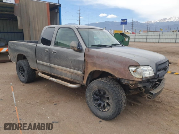 2006 Toyota Tundra SR5 with VIN 5TBRU34156S484746, listed as a Copart auction lot 53384365 with 217,109 mi miles and Salvage Title. Bid and sale history available at carsss.com. Image 4.