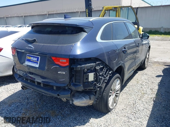 2018 Jaguar F-Pace 30t Portfolio with VIN SADCN2GX4JA284441, listed as a IAAI auction lot 41758867 with 113,302 mi miles and . Bid and sale history available at DreamBid. Image 4.
