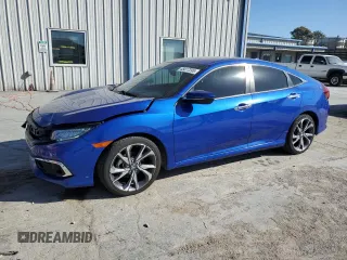 2020 Honda Civic Sedan Touring with VIN 19XFC1F95LE000309, listed as a Copart auction lot 48417295 with 55,603 mi miles and Salvage Title. Bid and sale history available at carsss.com. Image 1.