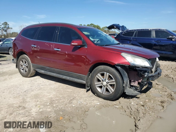 2016 Chevrolet Traverse LT with VIN 1GNKVGKDXGJ160157, listed as a Copart auction lot 47061075 with 100,013 mi miles and Salvage Title. Bid and sale history available at DreamBid. Image 4.