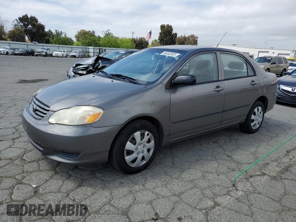 2004 Toyota Corolla CE with VIN 1NXBR32E24Z304630, listed as a Copart auction lot 56043555 with 159,342 mi miles and Salvage Title. Bid and sale history available at DreamBid. Image 1.
