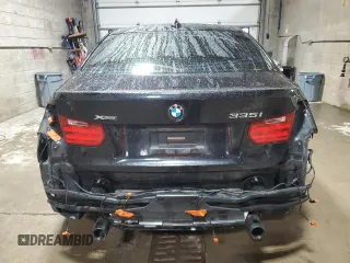2015 BMW 3 Series 335i xDrive with VIN WBA3B9G59FNR93584, listed as a Copart auction lot 54711455 with 85,596 mi miles and Salvage title. Bid and sale history available at DreamBid. Image 6.