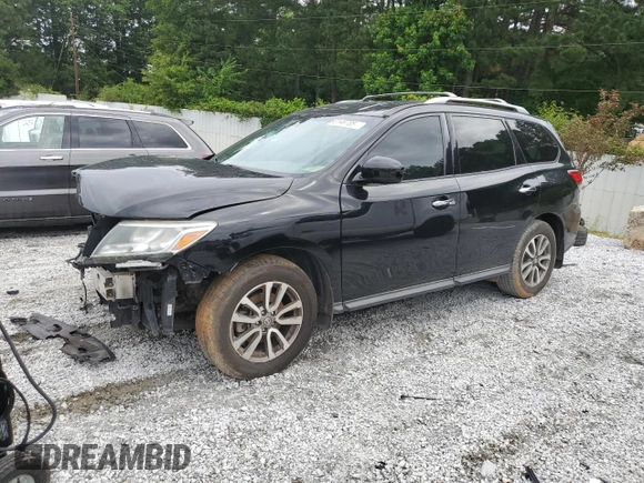 2014 Nissan Pathfinder Platinum with VIN 5N1AR2MN6EC616668, listed as a Copart auction lot 60148785 with 139,289 mi miles and Salvage title. Bid and sale history available at DreamBid. Image 1.