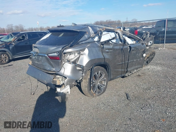 2019 Lexus RX with VIN 2T2BZMCA3KC207125, listed as a IAAI auction lot 41695417 with 1 mi miles. Bid and sale history available at carsss.com. Image 4.