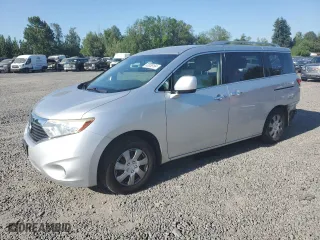 2012 Nissan Quest S with VIN JN8AE2KP7C9044450, listed as a Copart auction lot 63856164 with 133,727 mi miles and Salvage Title. Bid and sale history available at carsss.com. Image 1.