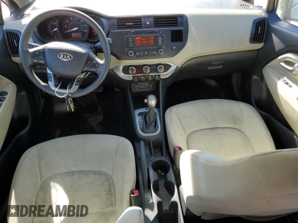 2012 Kia Rio LX with VIN KNADM5A36C6017394, listed as a Copart auction lot 80792054 with 121,126 mi miles and Clean Title. Bid and sale history available at DreamBid. Image 8.