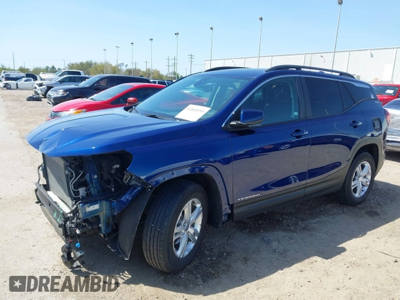 2022 GMC Terrain SLE with VIN 3GKALMEV0NL299267, listed as a IAAI auction lot 41845193 with 9,581 mi miles. Bid and sale history available at carsss.com. Image 19.