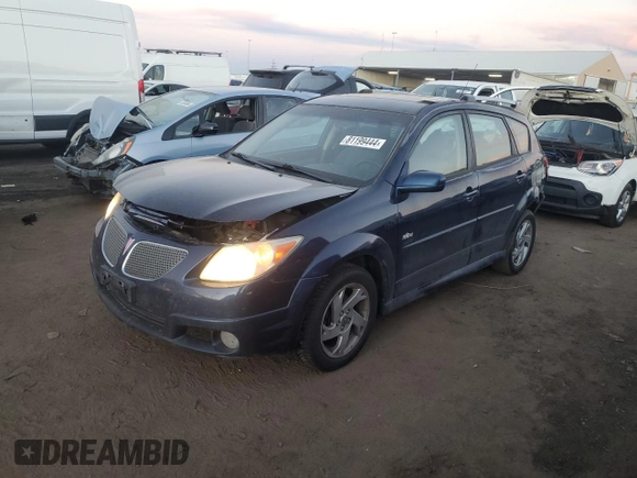 2006 Pontiac Vibe with VIN 5Y2SM678X6Z412894, listed as a Copart auction lot 81199444 with 190,921 mi miles and Salvage Title. Bid and sale history available at carsss.com. Image 1.