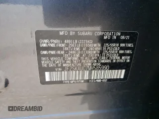 2021 Subaru Forester Limited with VIN JF2SKAUC7MH585990, listed as a Copart auction lot 56026435 with 59,984 mi miles and Salvage title. Bid and sale history available at DreamBid. Image 13.