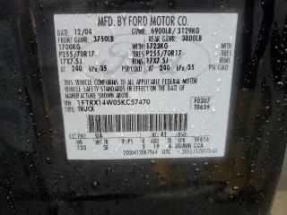 2005 Ford F-150 STX with VIN 1FTRX14W05KC57470, listed as a Copart auction lot 80720524 with 142,958 mi miles and Salvage Title. Bid and sale history available at carsss.com. Image 12.