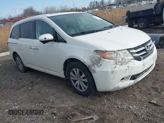 2017 Honda Odyssey EX-L with VIN 5FNRL5H62HB014449, listed as a IAAI auction lot 41736940 with 205,144 mi miles and . Bid and sale history available at DreamBid. Image 1.