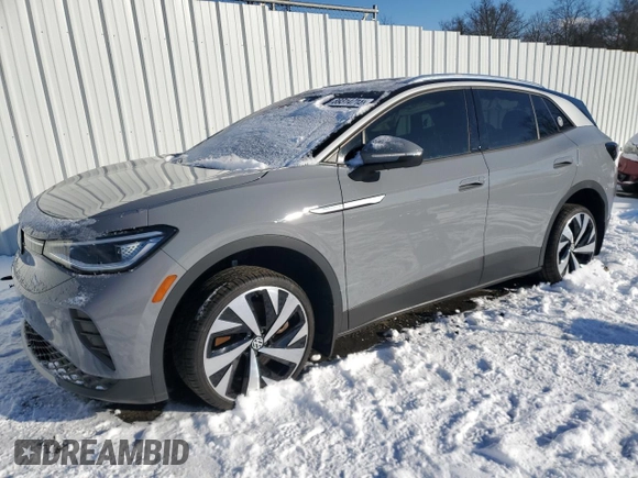 2022 Volkswagen ID.4 Pro S z VIN WVGUNPE22NP059678, wystawiony jako Copart lot #89314715 z przebiegiem 22 362 mil mil oraz Szkody całkowita. Historia ofert i sprzedaży dostępna na DreamBid. Obrazek 1.