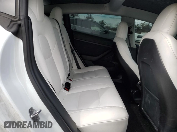 2022 Tesla Model 3 Long Range with VIN 5YJ3E1EB4NF164276, listed as a Copart auction lot 45802865 with 56,836 mi miles and Salvage Title. Bid and sale history available at DreamBid. Image 11.