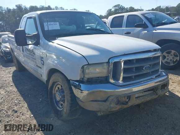 2001 Ford Super Duty F-250 XL with VIN 1FTNX20F91EB78284, listed as a IAAI auction lot 41480709 with 360,885 mi miles. Bid and sale history available at carsss.com. Image 1.