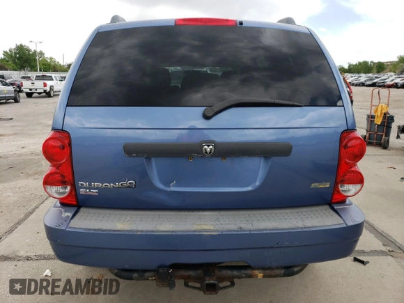 2007 Dodge Durango SLT with VIN 1D8HB48P07F536428, listed as a Copart auction lot 56940085 with 139,375 mi miles and Salvage title. Bid and sale history available at DreamBid. Image 6.