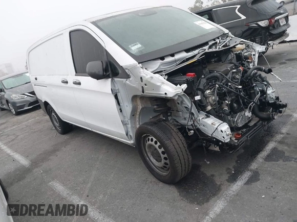 2023 Mercedes-Benz Metris Cargo with VIN W1YV0BEY5P4340906, listed as a IAAI auction lot 41153285 with 7,637 mi miles and . Bid and sale history available at DreamBid. Image 1.