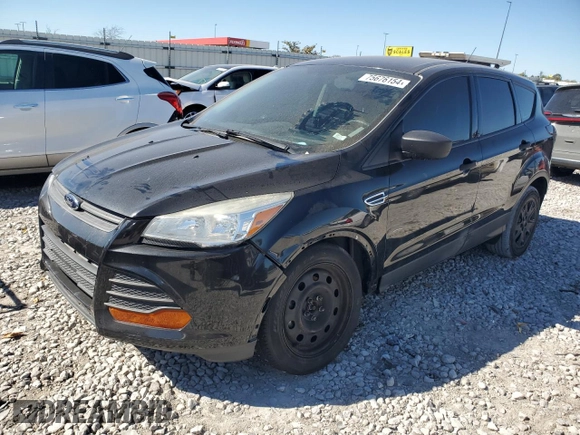 2014 Ford Escape S with VIN 1FMCU0F75EUD42383, listed as a Copart auction lot 75676154 with 72,219 mi miles and Salvage Title. Bid and sale history available at carsss.com. Image 1.