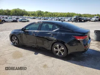 2020 Nissan Sentra SV with VIN 3N1AB8CV1LY256231, listed as a Copart auction lot 52805675 with 107,882 mi miles and Salvage Title. Bid and sale history available at carsss.com. Image 2.