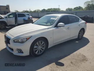 2015 Infiniti Q50 Premium with VIN JN1BV7AP4FM353327, listed as a Copart auction lot 53547505 with 116,344 mi miles and Clean title. Bid and sale history available at DreamBid. Image 1.