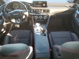 2023 Genesis G70 3.3T with VIN KMTG54TE6PU116239, listed as a Copart auction lot 74316563 with 11,685 mi miles. Bid and sale history available at carsss.com. Image 8.