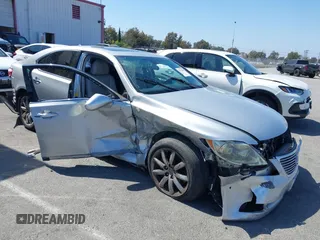 2007 Lexus LS 460 with VIN JTHBL46F875011889, listed as a IAAI auction lot 42554435 with 88,780 mi miles and . Bid and sale history available at DreamBid. Image 1.