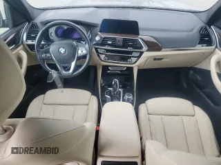 2021 BMW X3 xDrive30i with VIN 5UXTY5C09M9E29882, listed as a Copart auction lot 51461695 with 43,807 mi miles and Salvage Title. Bid and sale history available at DreamBid. Image 8.