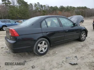 2004 Honda Civic EX with VIN 2HGES26704H507483, listed as a Copart auction lot 48574625 with 181,619 mi miles and Salvage Title. Bid and sale history available at DreamBid. Image 3.