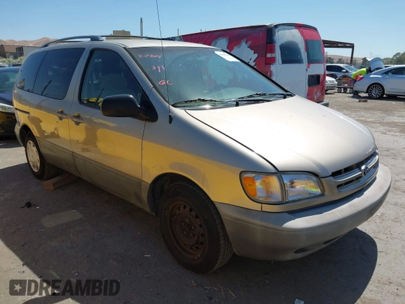 2000 Toyota Sienna LE with VIN 4T3ZF13C9YU201789, listed as a IAAI auction lot 42641248 with 180,781 mi miles and . Bid and sale history available at DreamBid. Image 1.