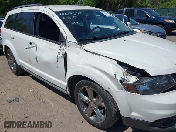 2016 Dodge Journey Crossroad Plus z VIN 3C4PDCGG4GT154134, wystawiony jako IAAI lot #42124659 z przebiegiem 101 700 mil mil oraz . Historia ofert i sprzedaży dostępna na DreamBid. Obrazek 6.