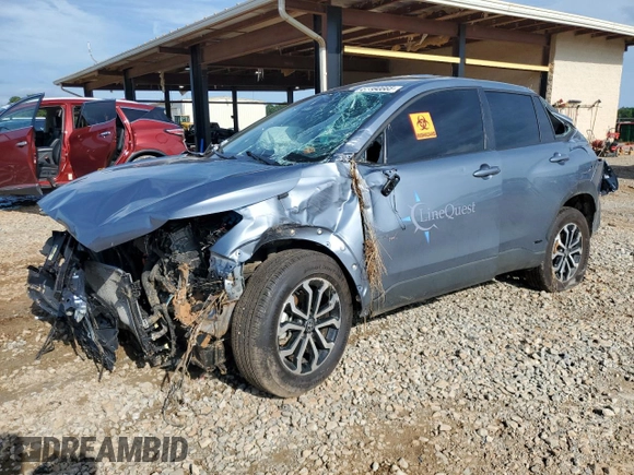2024 Toyota Corolla Cross Hybrid S with VIN 7MUFBABG1RV040432, listed as a Copart auction lot 61192665 with 37,683 mi miles and Salvage title. Bid and sale history available at DreamBid. Image 1.