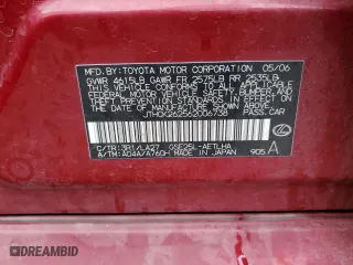 2006 Lexus IS 250 Auto with VIN JTHCK262562006738, listed as a Copart auction lot 47404165 with 224,229 mi miles and Salvage Title. Bid and sale history available at carsss.com. Image 12.