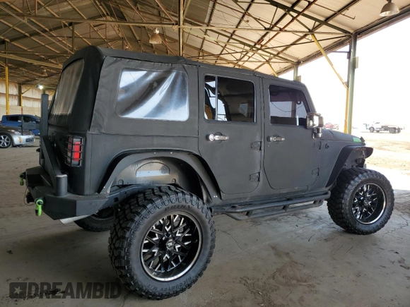 2014 Jeep Wrangler Unlimited Sport with VIN 1C4HJWDG0EL190155, listed as a Copart auction lot 51941045 with 121,215 mi miles and Clean Title. Bid and sale history available at carsss.com. Image 3.