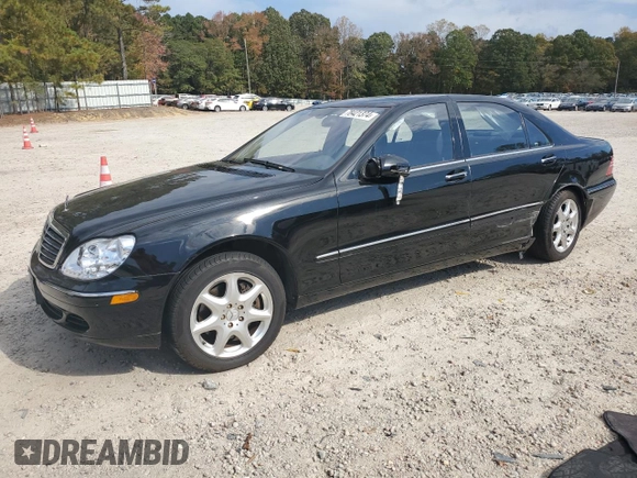 2004 Mercedes-Benz S-Class 4.3L with VIN WDBNG83J64A418016, listed as a Copart auction lot 78421374 with 0 mi miles and Salvage Title. Bid and sale history available at carsss.com. Image 1.