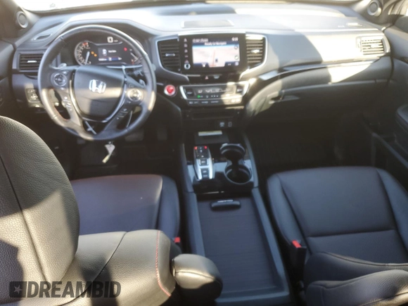 2023 Honda Ridgeline Black Edition with VIN 5FPYK3F82PB055208, listed as a Copart auction lot 87029914 with 33,687 mi miles and Salvage title. Bid and sale history available at DreamBid. Image 8.