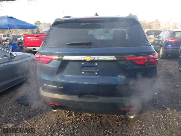 2022 Chevrolet Traverse LT Cloth with VIN 1GNEVGKW3NJ171318, listed as a IAAI auction lot 41261457 with 19,900 mi miles. Bid and sale history available at carsss.com. Image 15.