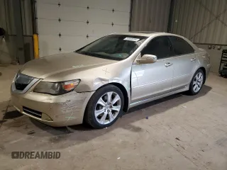 2009 Acura RL Tech Pkg with VIN JH4KB26699C002527, listed as a Copart auction lot 54668255 with 143,644 mi miles and Salvage Title. Bid and sale history available at carsss.com. Image 1.
