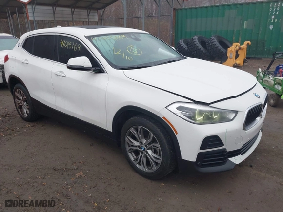 2022 BMW X2 sDrive28i with VIN WBXYH9C04N5U25732, listed as a IAAI auction lot 41015169 with 65,526 mi miles. Bid and sale history available at carsss.com. Image 1.