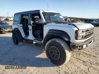 2022 Ford Bronco Raptor with VIN 1FMEE5JRXNLA50455, listed as a Copart auction lot 86580984 with 48,055 mi miles and Salvage Title. Bid and sale history available at carsss.com. Image 4.