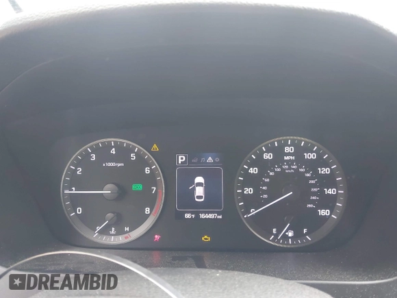 2015 Hyundai Sonata SE with VIN 5NPE24AF6FH160079, listed as a IAAI auction lot 41952638 with 164,497 mi miles and . Bid and sale history available at DreamBid. Image 7.