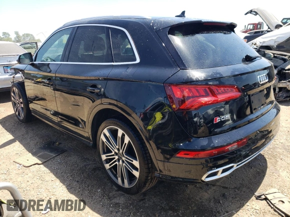 2018 Audi SQ5 with VIN WA1C4BFY6J2151547, listed as a Copart auction lot 58125934 with 69,505 mi miles and Salvage Title. Bid and sale history available at DreamBid. Image 2.
