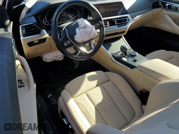 2021 BMW 4 Series 430i xDrive with VIN WBA73AP01MCG48601, listed as a Copart auction lot 50017695 with 37,645 mi miles and Salvage Title. Bid and sale history available at carsss.com. Image 8.