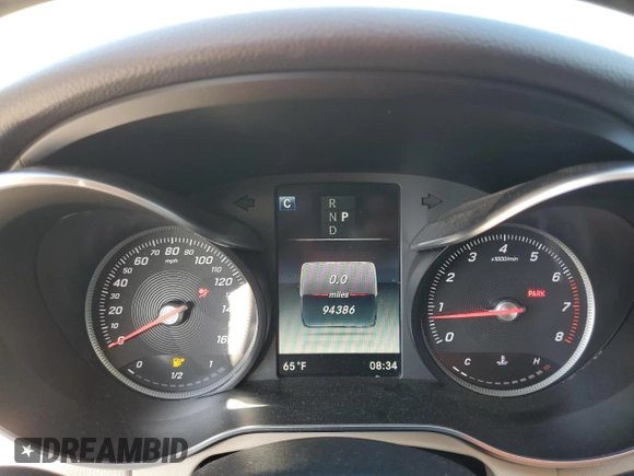 2018 Mercedes-Benz C C 300 with VIN 55SWF4JB2JU280151, listed as a Copart auction lot 52214645 with 94,386 mi miles and Salvage Title. Bid and sale history available at carsss.com. Image 9.