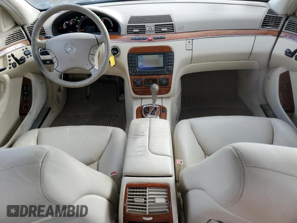 2006 Mercedes-Benz S 350 with VIN WDBNF67J26A483370, listed as a Copart auction lot 76024944 with 65,372 mi miles and Salvage Title. Bid and sale history available at DreamBid. Image 8.