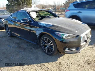 2019 Infiniti Q60 Luxe with VIN JN1EV7EL7KM291226, listed as a IAAI auction lot 41466302 with 47,142 mi miles and . Bid and sale history available at carsss.com. Image 1.