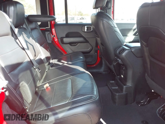 2018 Jeep Wrangler Unlimited Sahara z VIN 1C4HJXEN7JW224927, wystawiony jako IAAI lot #41515557 z przebiegiem 81 138 mil mil oraz . Historia ofert i sprzedaży dostępna na DreamBid. Obrazek 8.