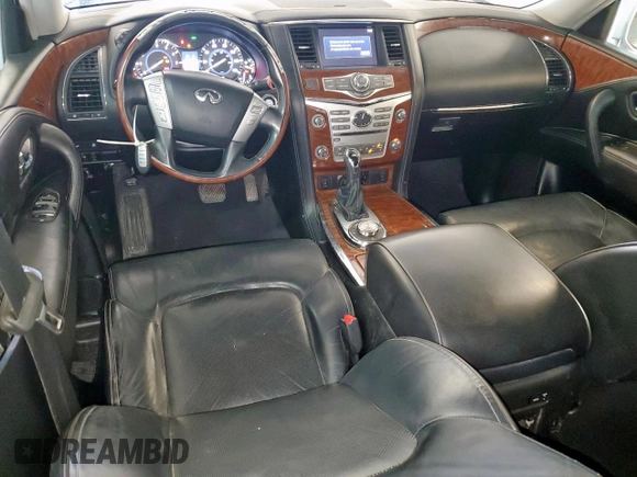 2018 Infiniti QX80 with VIN JN8AZ2NE8J9195292, listed as a Copart auction lot 61045735 with 92,567 mi miles and Clean title. Bid and sale history available at DreamBid. Image 8.