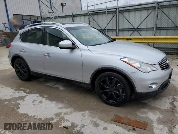 2013 Infiniti EX Journey with VIN JN1BJ0HR7DM482119, listed as a Copart auction lot 43806175 with 131,087 mi miles and Salvage Title. Bid and sale history available at DreamBid. Image 4.